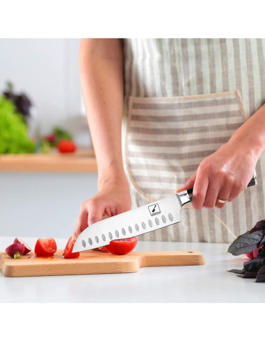Cuchillo de Chef Santoku imarku 17.8 cm Acero Inoxidable