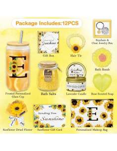 Regalos Personalizados de Girasol para Mujeres - 12 Piezas 2