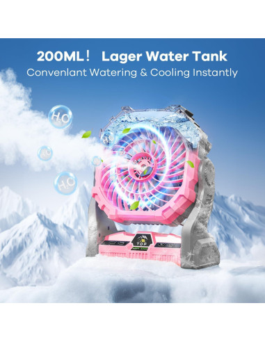 Ventilador de Nebulización DOWILLDO X29 30000mAh Rosa