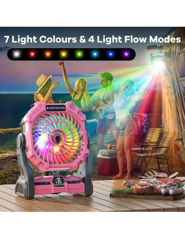 Ventilador de Nebulización DOWILLDO X29 30000mAh Rosa