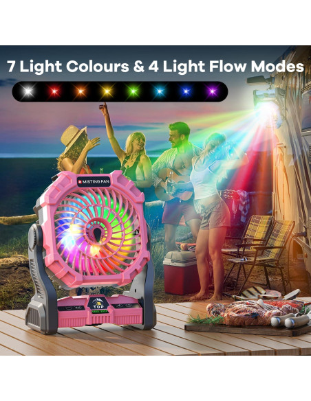 Ventilador de Nebulización DOWILLDO X29 30000mAh Rosa