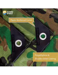 Lona Camuflaje Ligera GUARD SHIELD 6mil 2.44x3.05m Impermeable 2