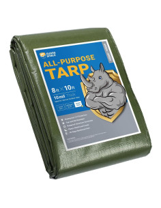 Lona de Protección Pesada GUARD SHIELD 2.44x3.05m Verde Impermeable