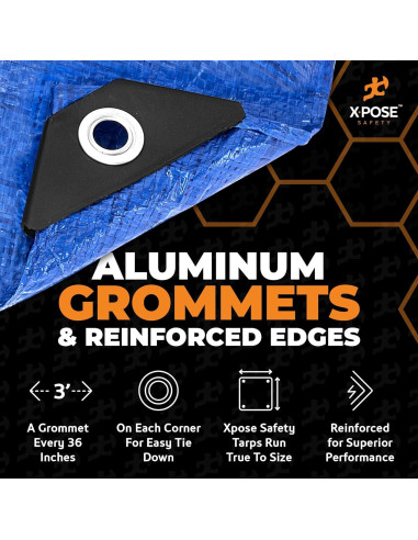 Lona Azul de Polietileno Xpose Safety 213x152 cm Impermeable