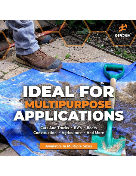 Lona Azul de Polietileno Xpose Safety 213x152 cm Impermeable