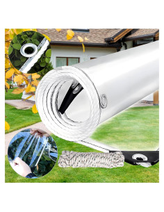 Lona Impermeable Transparente LCYFBE 1.4x2m con Ojetes