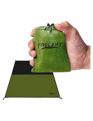 Manta de Picnic Compacta Frelaxy 71x119 cm Impermeable Verde Militar