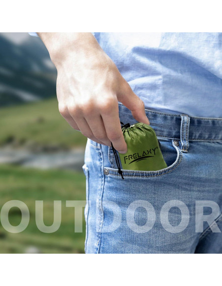 Manta de Picnic Compacta Frelaxy 71x119 cm Impermeable Verde Militar