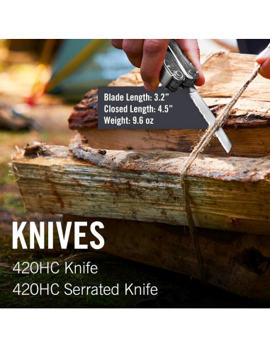 Multiherramienta Leatherman Super Tool 300 - 19 Herramientas, Acero Inoxidable