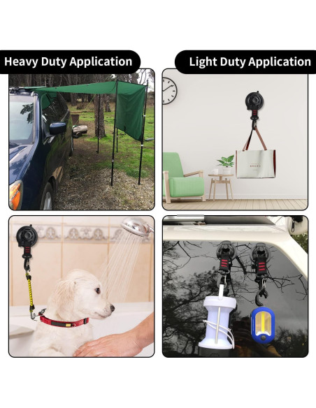 Ancla de Ventosa Vashly 4pcs Alta Resistencia 31.75kg