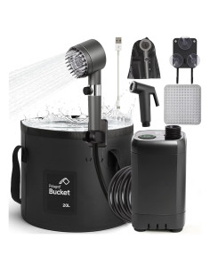 Ducha portátil recargable AIZMOZIA para camping 9000mAh