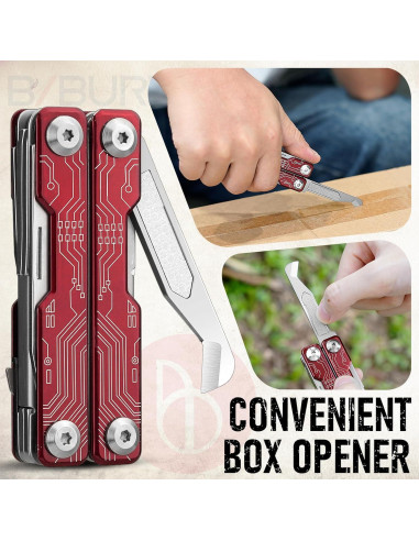 Tijeras Multiherramienta BIBURY 9 en 1 Plegable Acero Inoxidable