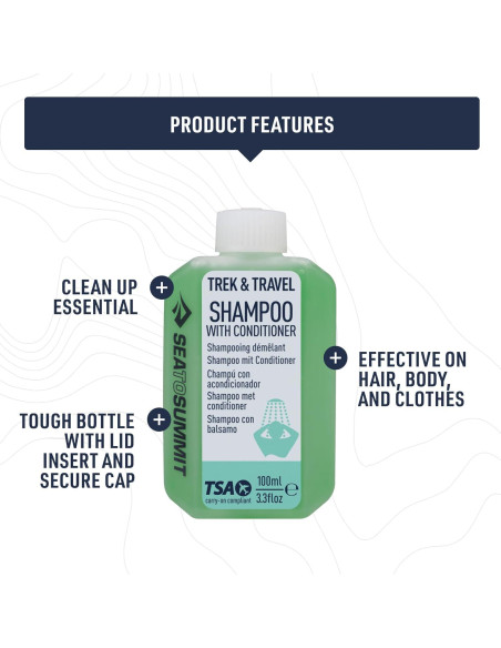 Champú Líquido Acondicionador Sea to Summit 3x100ml Viaje