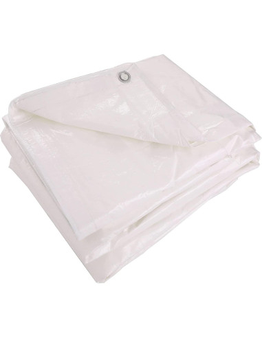 Lona Ignífuga Kotap 15x20 Pies Blanca FR-1520 para Construcción