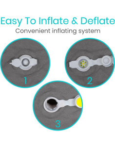 Cojín Inflable Autoinflable Vive - 38x35 cm, Ligero y Portátil 2