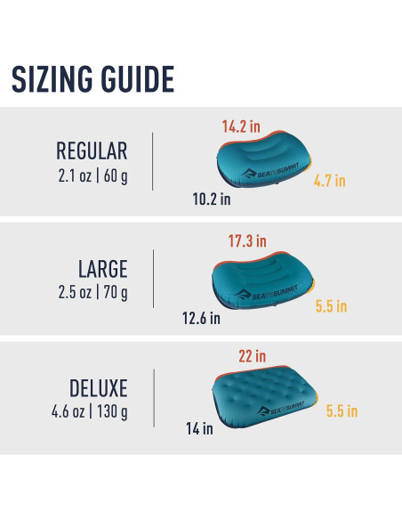 Almohada Inflable Ultraligera Sea to Summit Aeros Regular