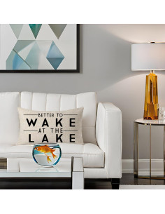 Funda de Almohada Decorativa FELENIW Algodón Lino 30x50 cm 2