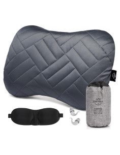 Almohada Inflable Camping OMVMO GJ-3 con Funda Lavable