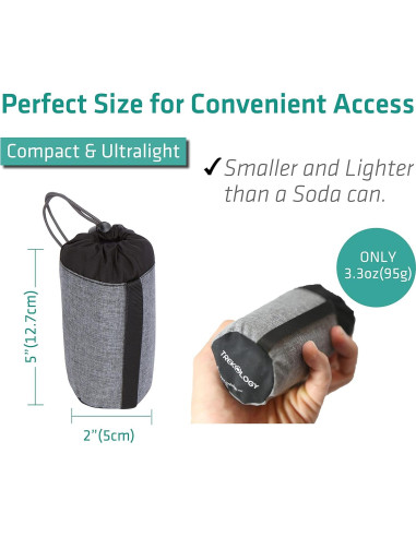 Almohada Inflable TREKOLOGY Aluft 1.0 para Camping - Azul