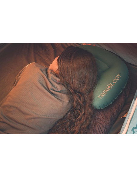 Almohada Inflable TREKOLOGY Aluft 1.0 para Camping - Azul