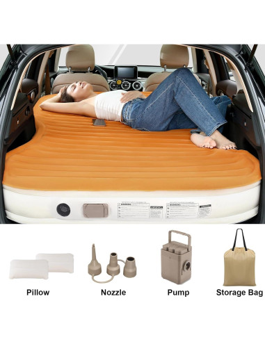 Colchón de Aire KMZ Autoinflable con Bomba y 2 Almohadas