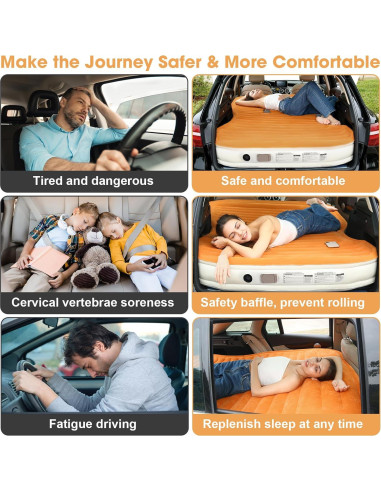 Colchón de Aire KMZ Autoinflable con Bomba y 2 Almohadas