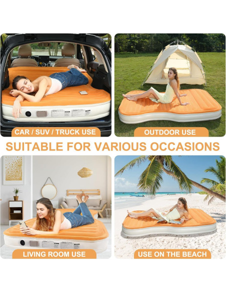 Colchón de Aire KMZ Autoinflable con Bomba y 2 Almohadas