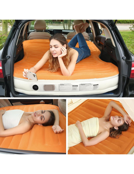 Colchón de Aire KMZ Autoinflable con Bomba y 2 Almohadas