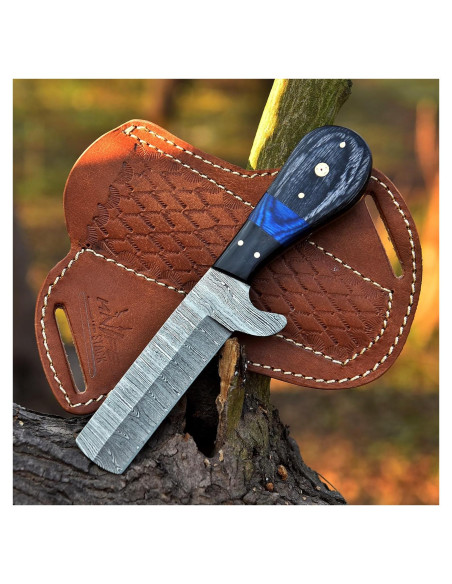 Cuchillo de Caza Knife Stack KS2092 Damasco 20.32 cm con Funda