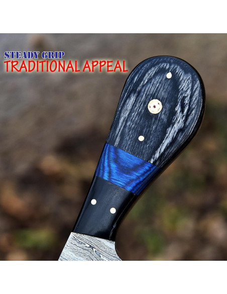 Cuchillo de Caza Knife Stack KS2092 Damasco 20.32 cm con Funda