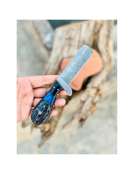 Cuchillo de Caza Knife Stack KS2092 Damasco 20.32 cm con Funda