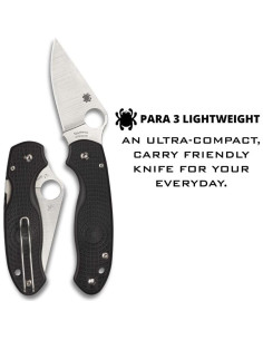 Cuchillo Plegable Spyderco Para 3 Lightweight 7.43 cm Acero Inoxidable 2