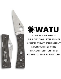Cuchillo Spyderco Watu 8.57 cm Acero CPM 20CV Mango Fibra Carbono 2