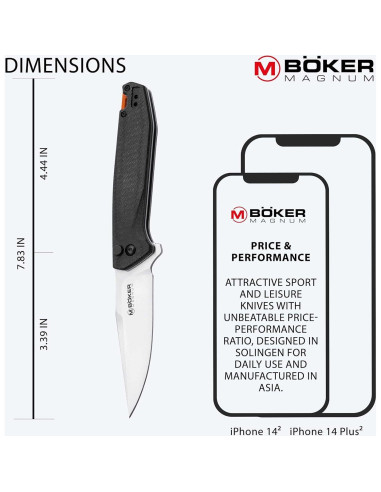 Cuchillo Plegable BKER MAGNUM Border Forest 19.9 cm EDC