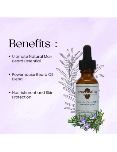 Aceite para Barba Tío Nick - Crecimiento y Acondicionamiento 30ml