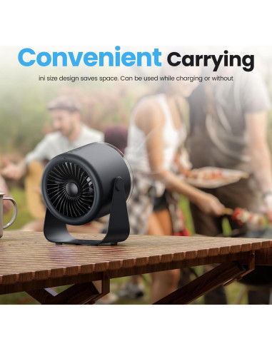 Ventilador de Escritorio WSKEN WSKENS0201 Portátil 100 Velocidades