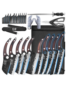 Conjunto de cuchillos de cocina profesional XYJ 10 piezas