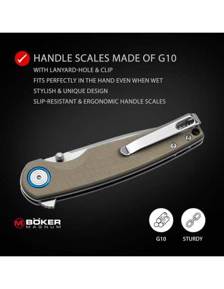 Cuchillo de Caza Boker Magnum Rekin 2023 - Hoja D2 8,1 cm Cuchillo de Caza Boker Magnum Rekin 2023 - Hoja D2 8,1 cm