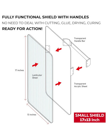 Escudo de Invisibilidad OWLHAUS 43.18x33.02cm con Mangos