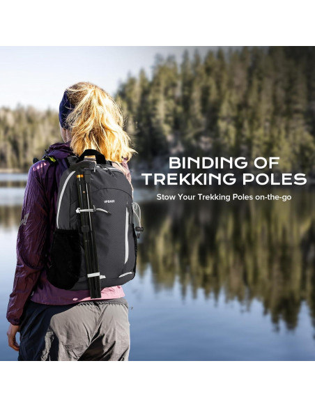 Mochila de Senderismo Resistente al Agua 15L - Unisex