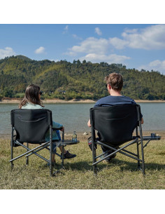 Silla de Camping Plegable Timber Ridge XXL Negra 181kg 2