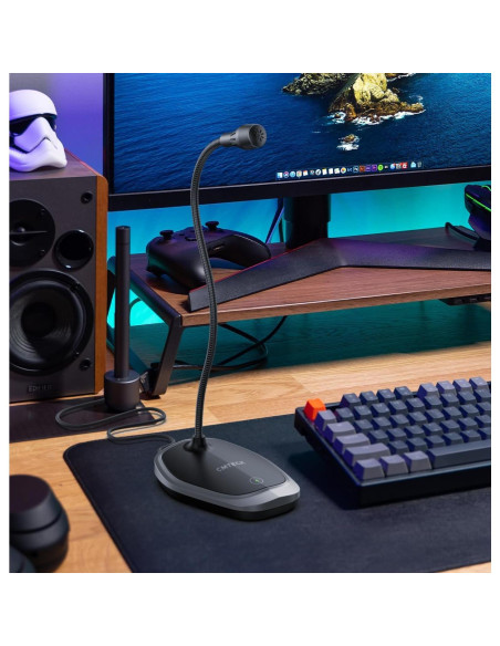 Micrófono USB CMTECK G009 de Escritorio Omnidireccional Micrófono USB CMTECK G009 de Escritorio Omnidireccional