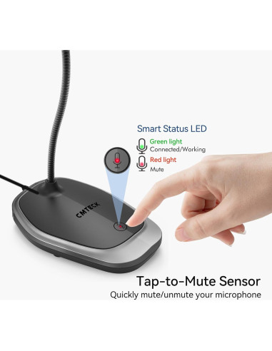 Micrófono USB CMTECK G009 de Escritorio Omnidireccional