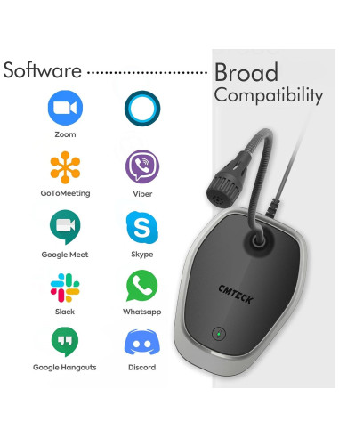 Micrófono USB CMTECK G009 de Escritorio Omnidireccional