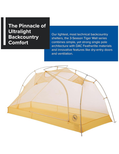 Tienda Ultraligera Big Agnes Tiger Wall UL 1 Persona Impermeable