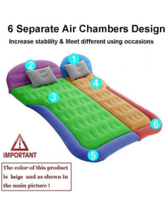 Colchón de Aire SUV SAYGOGO Inflable 175x130cm Beige 2