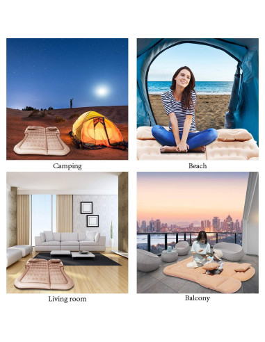 Colchón de Aire SUV SAYGOGO Inflable 175x130cm Beige