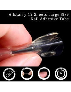 Pestañas Adhesivas para Uñas Allstarry 360pcs 15 Tamaños 2