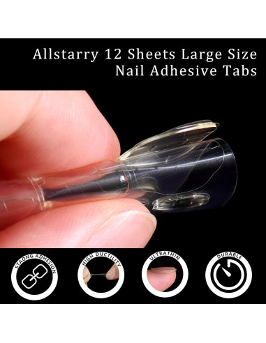 Pestañas Adhesivas para Uñas Allstarry 360pcs 15 Tamaños