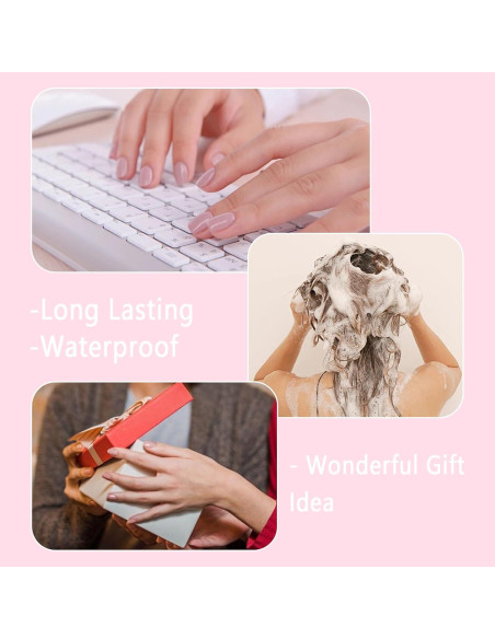 Pestañas Adhesivas para Uñas Allstarry 360pcs 15 Tamaños